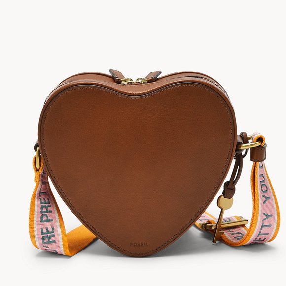 Fossil Leather Heart Bag Crossbody - Picture 10 of 12